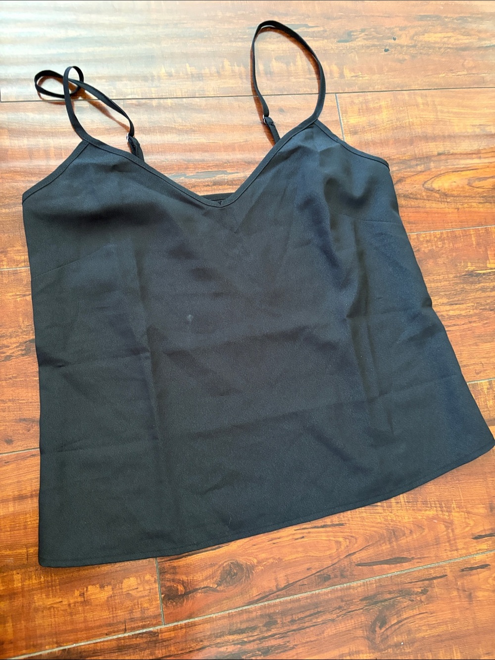 Classic Black V-Neck Cami Tank Top - Unbranded